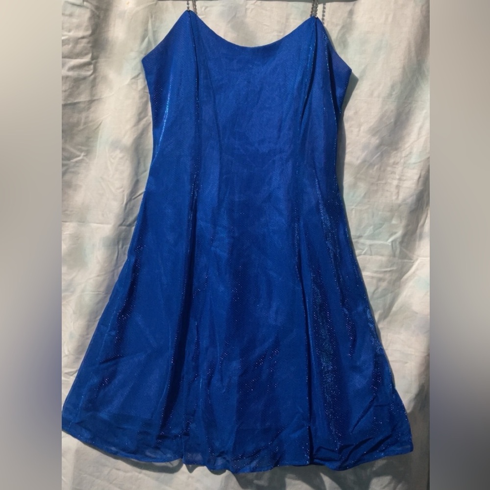 Size 12 PETITE Blue/ Purple dress